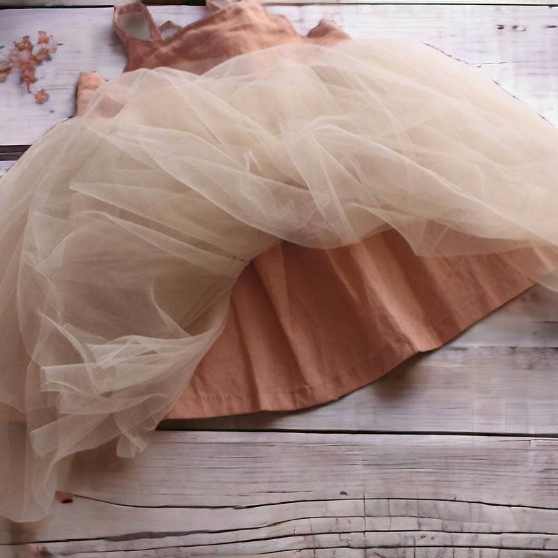 Robe en tulle de lin biologique Annie & Charles®