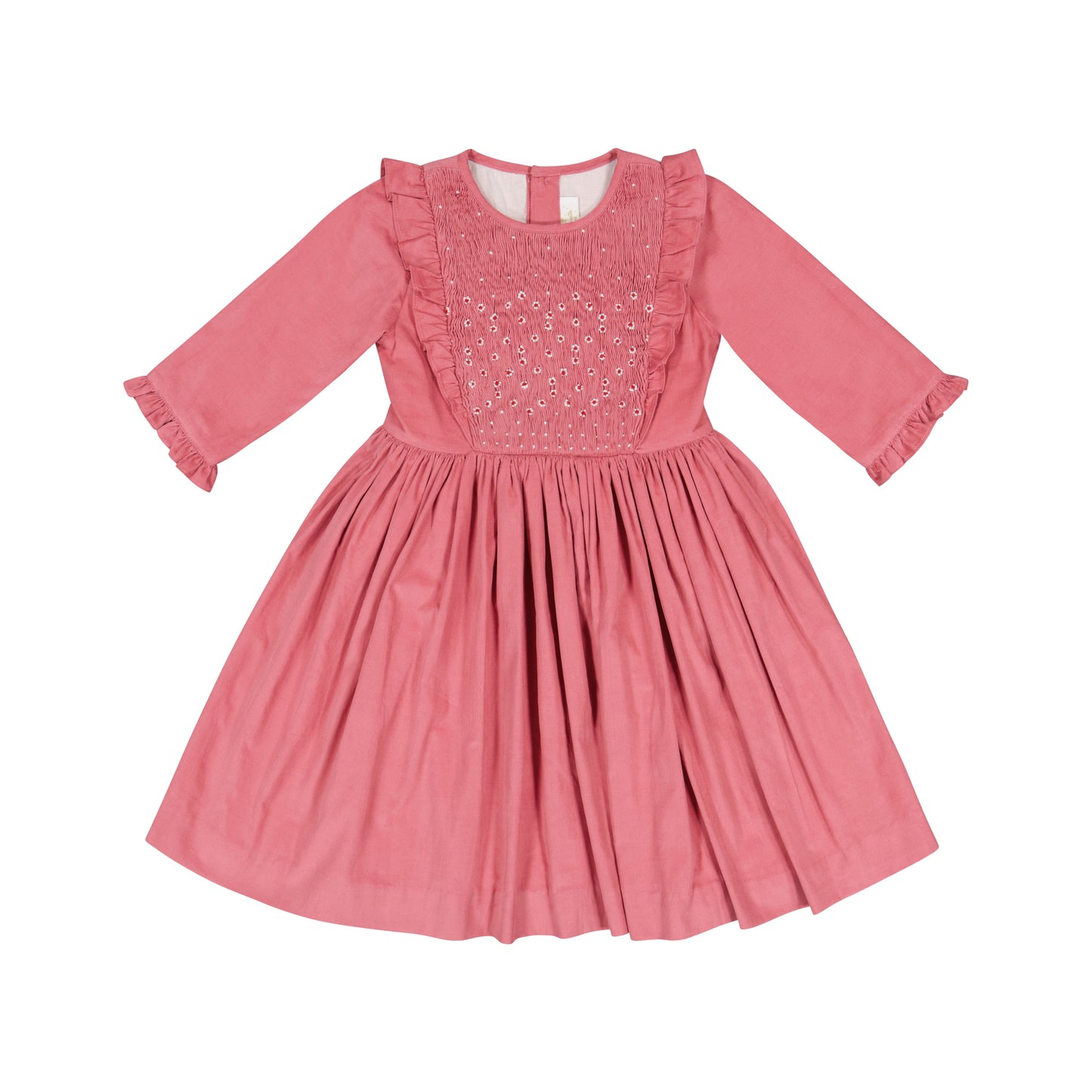 Angele - Robe A Smock Rose - Antoinette Paris