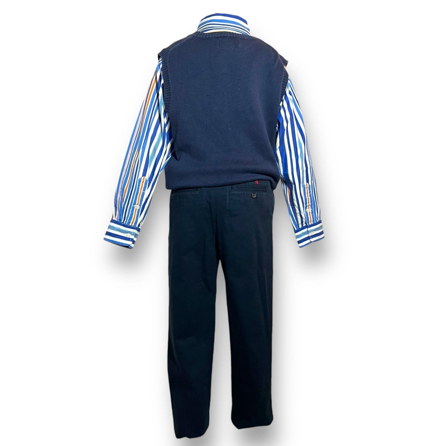 Ensemble Chemise, Gilet et Pantalon Ralph Lauren 7 Ans - Tinokai