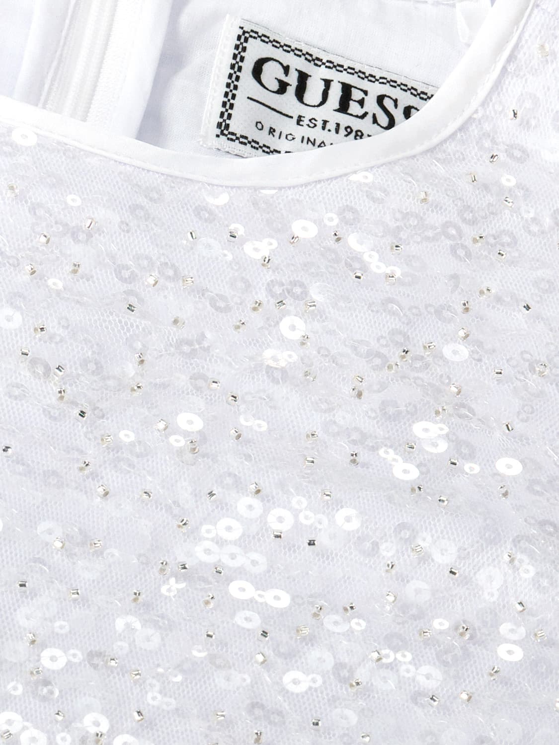Guess - Robe blanche - 4 Ans - Tinokai