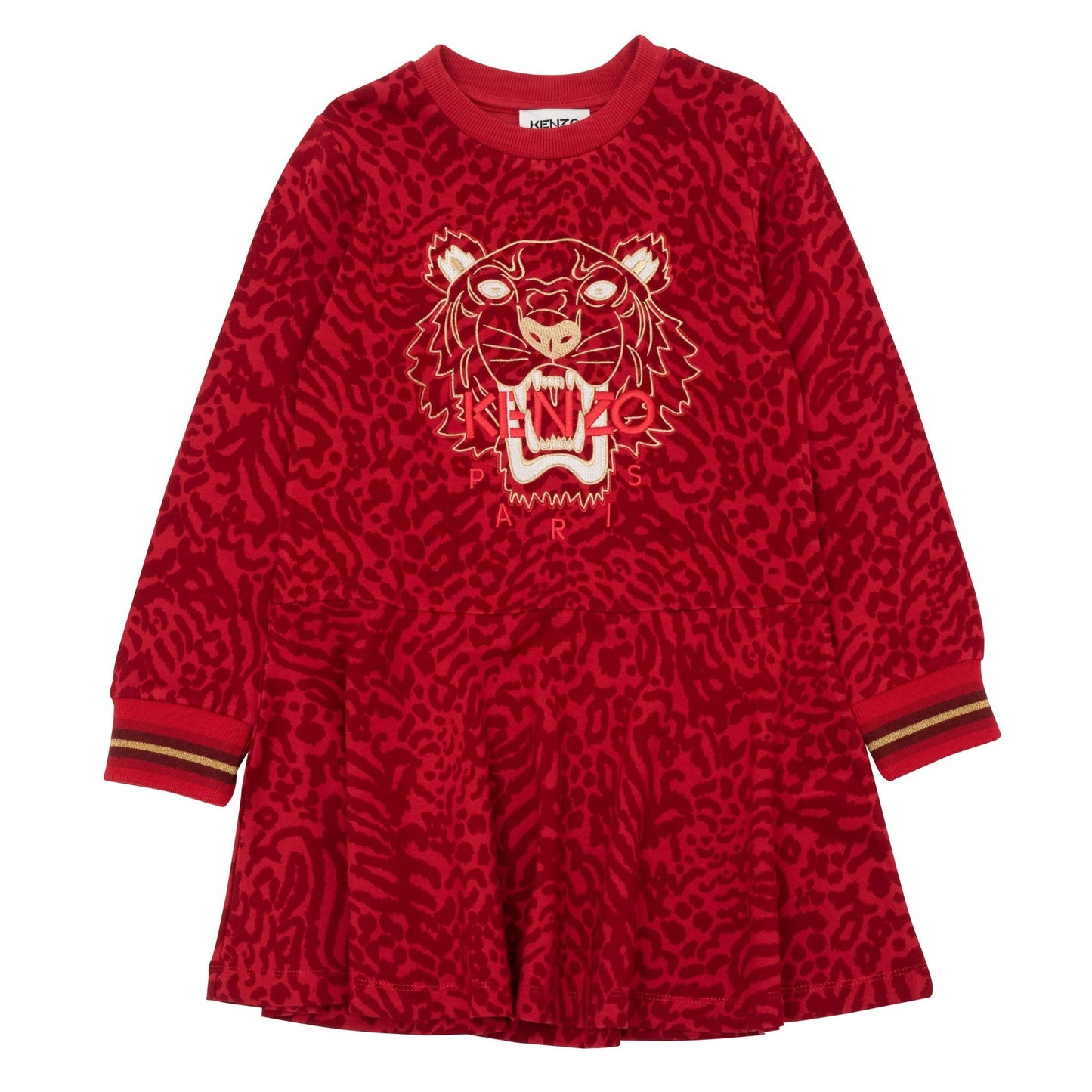 Kids Robe Imprimée Manches Longues Seconde Main 05a - Kenzo - Tinokai