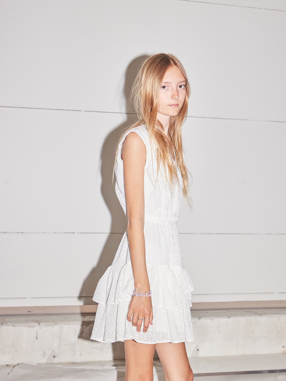 Remix Girls Robe Blanche - 8 Ans - Tinokai