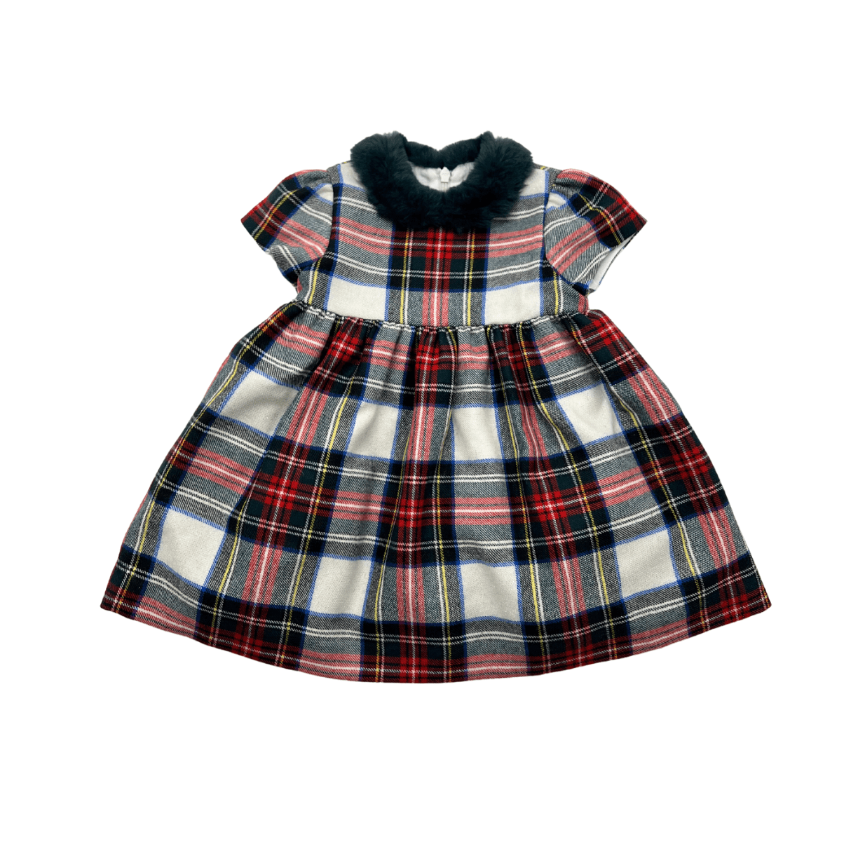 Robe À Carreaux En Laine - 1 An - Il Gufo - Tinokai