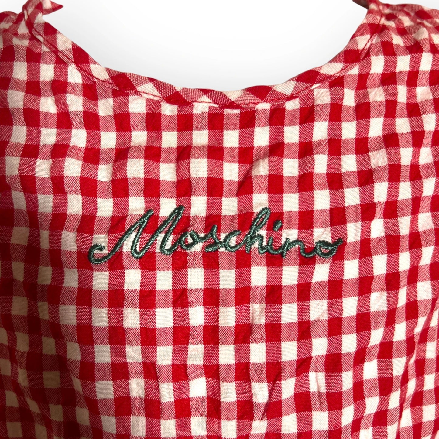 Robe à Carreaux Rouges Moschino - Tinokai