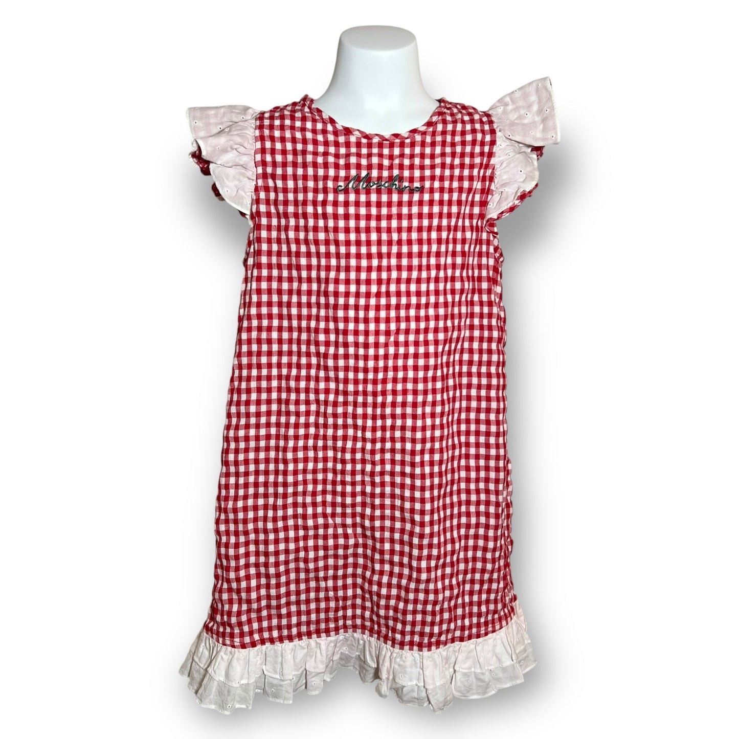 Robe à Carreaux Rouges Moschino - Tinokai