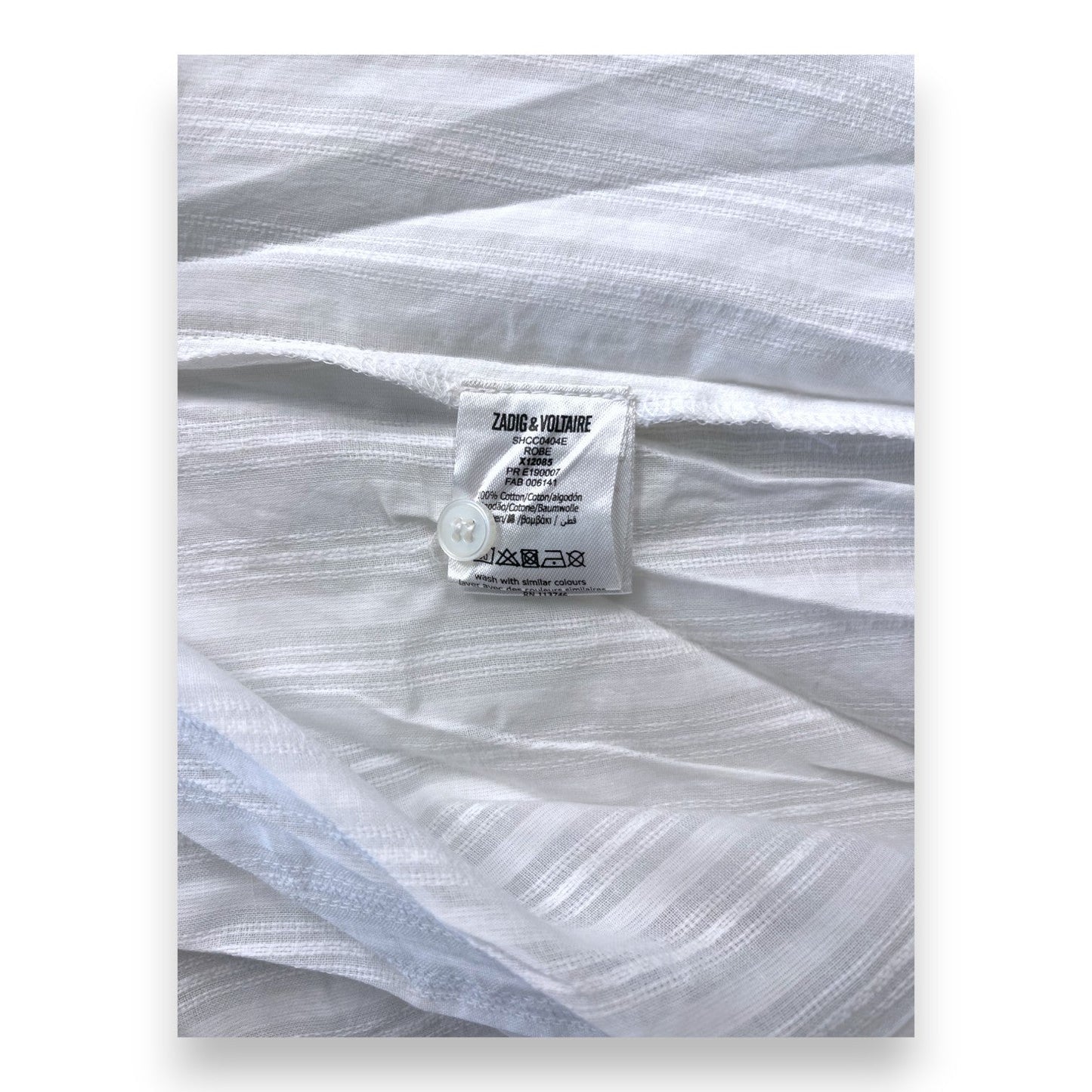 Robe blanche - 6 ans - Zadig & Voltaire - Tinokai