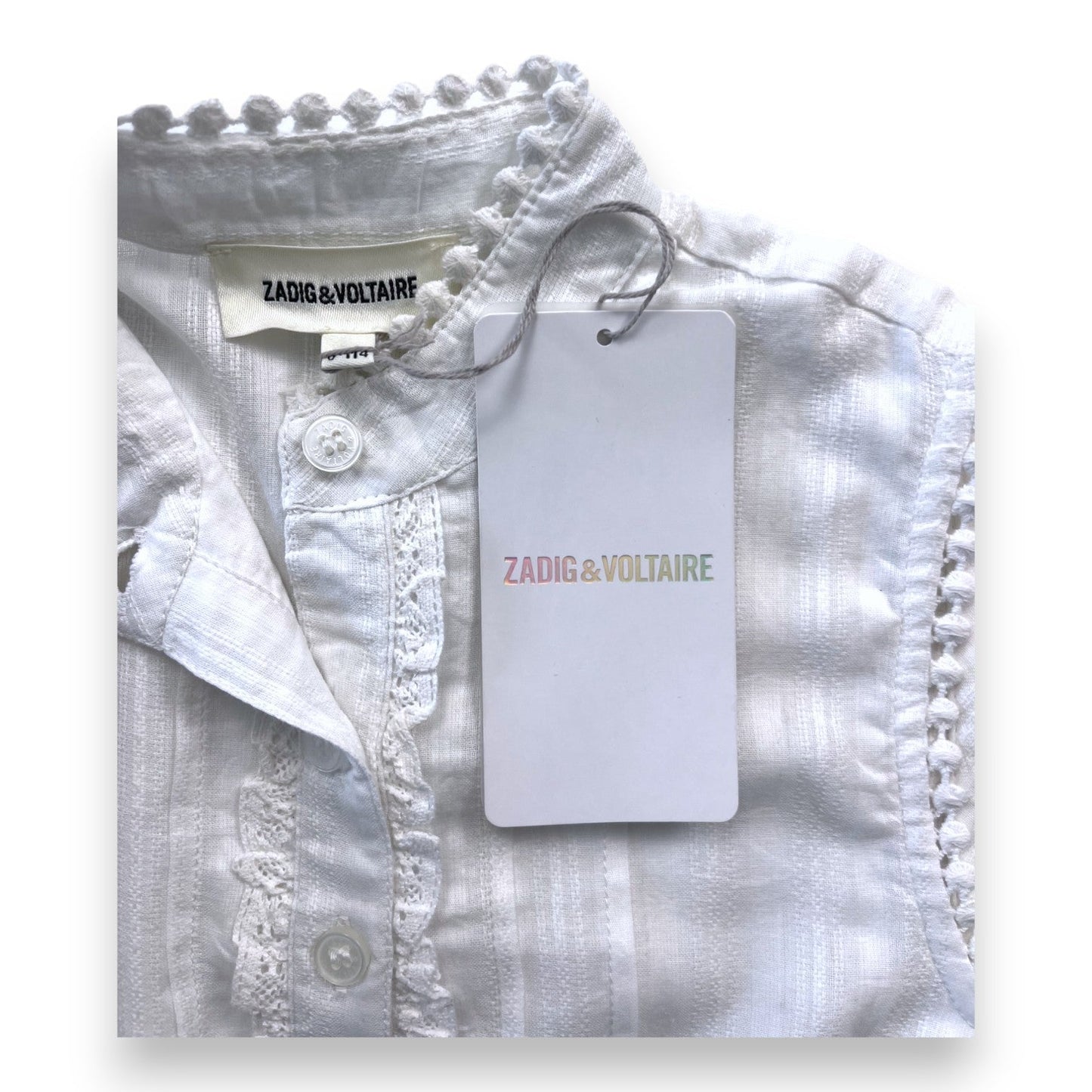 Robe blanche - 6 ans - Zadig & Voltaire - Tinokai