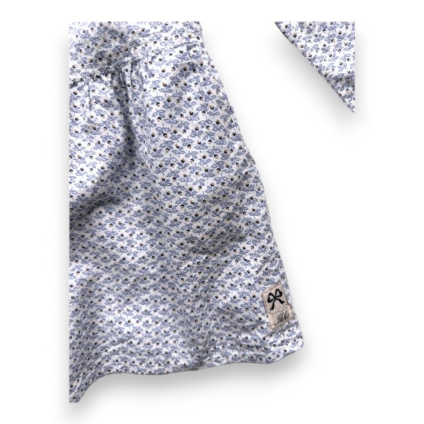Robe Blanche Et Bleue À Fleurs - 6 Ans - IKKS - Tinokai