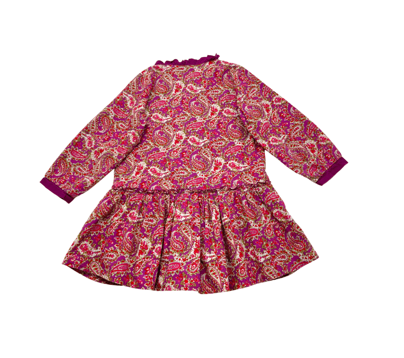 Robe Fuchsia À Fleurs - 8 Ans - Kenzo - Tinokai