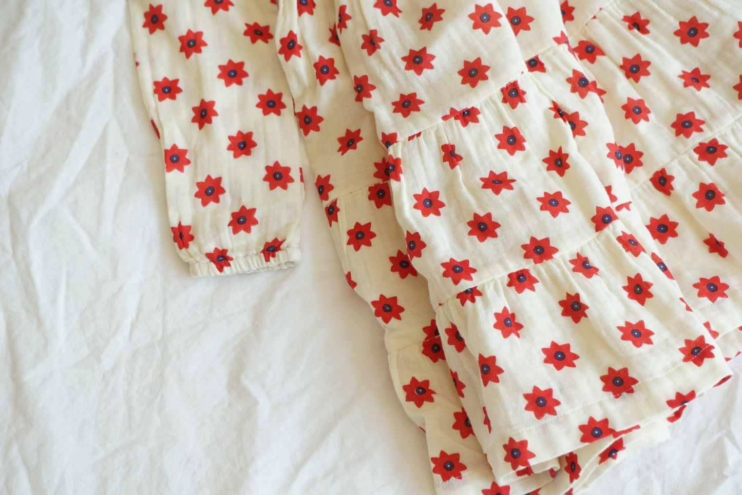 Robe rouge et blanc - 24 Mois - Hello Simone - Tinokai