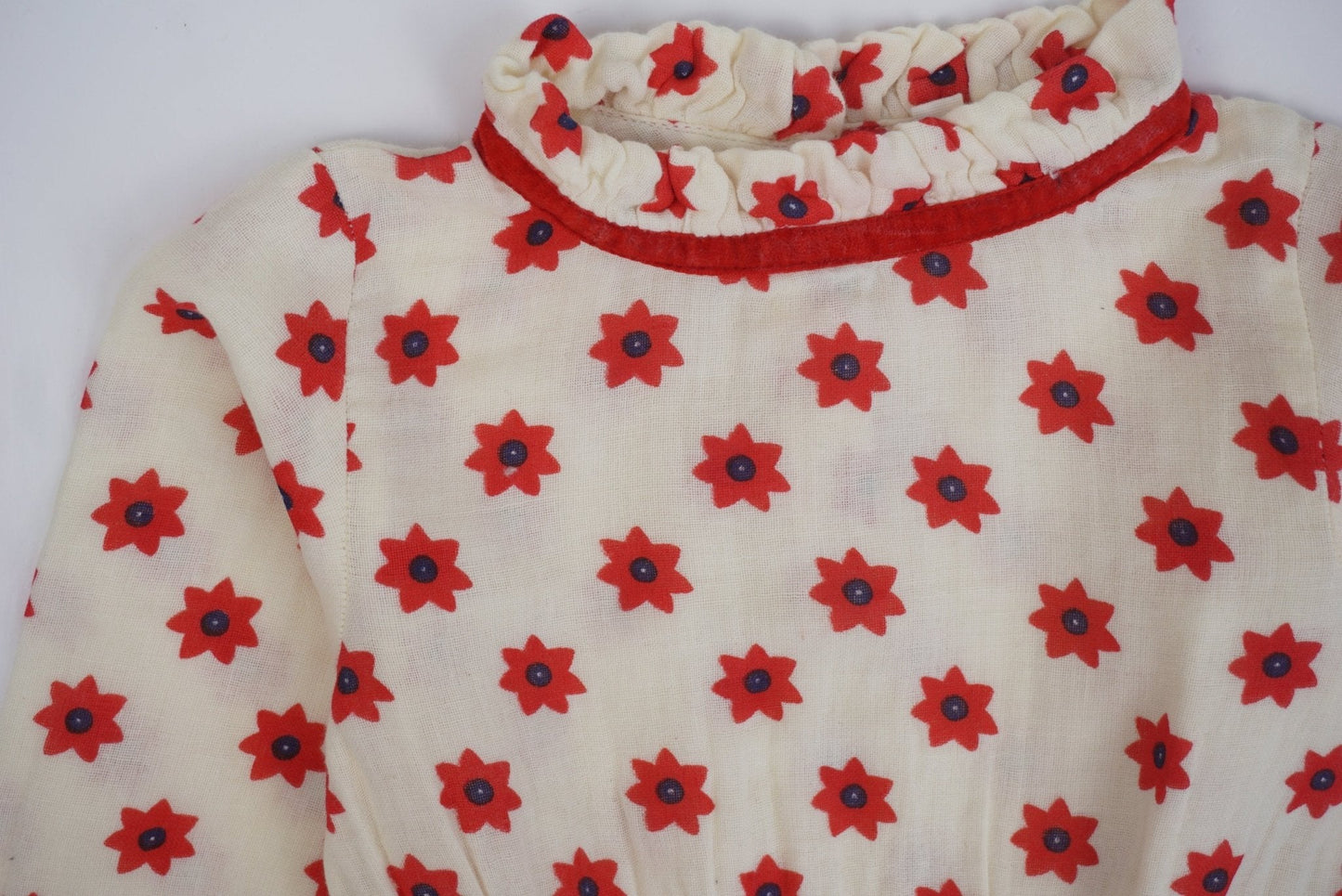 Robe rouge et blanc - 24 Mois - Hello Simone - Tinokai