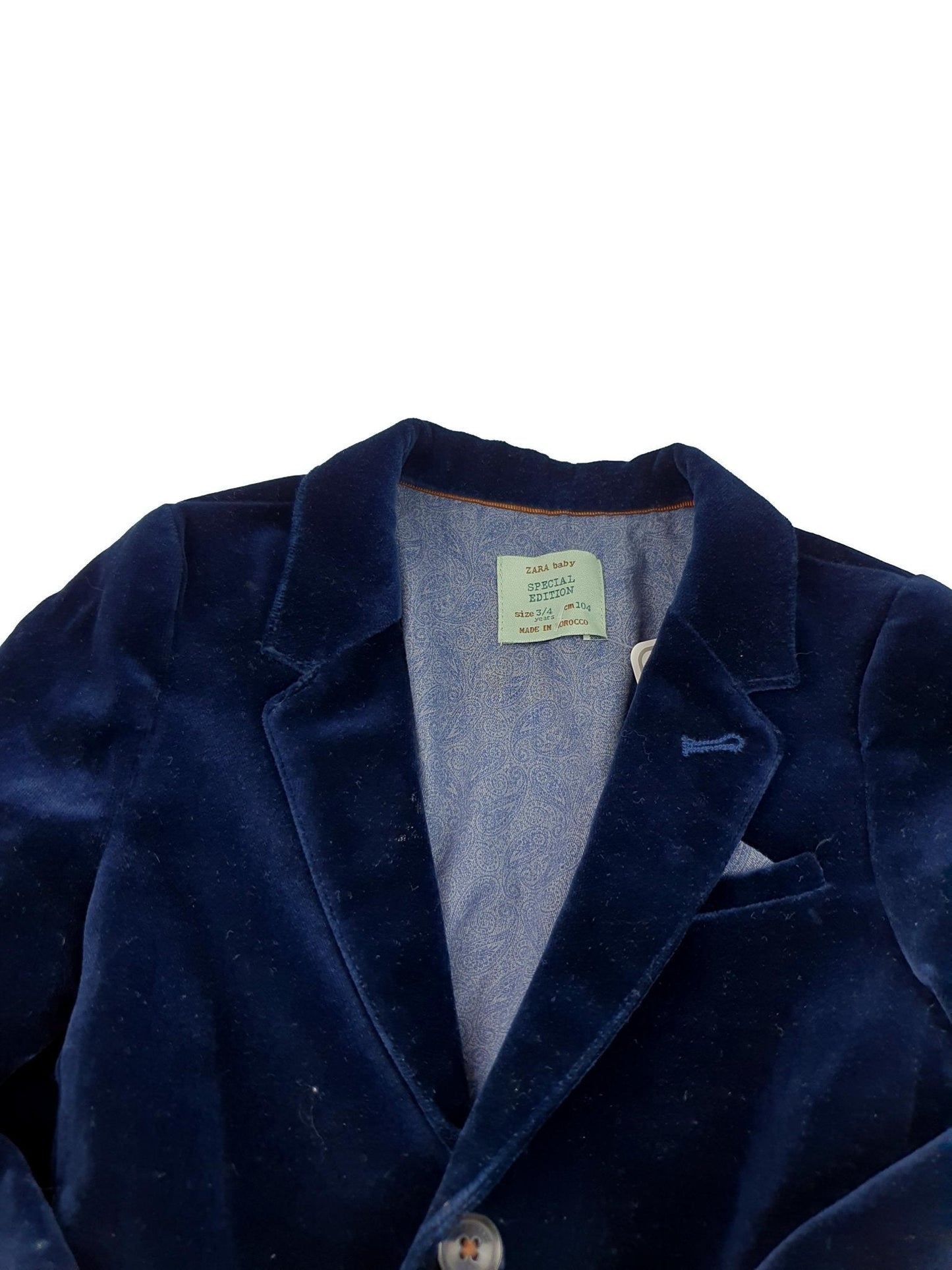 Veste Velours - 4 Ans - Zara - Tinokai