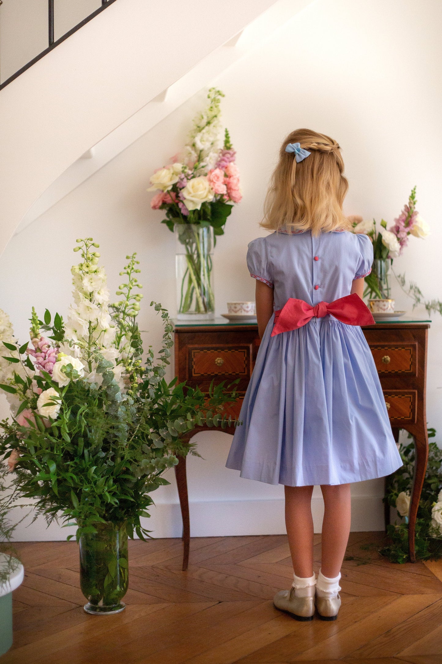 Robe Princess Charlotte - Bleu - Antoinette Paris