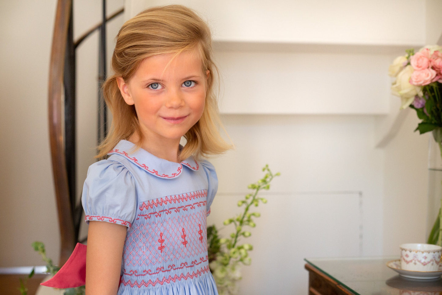 Robe Princess Charlotte - Bleu - Antoinette Paris