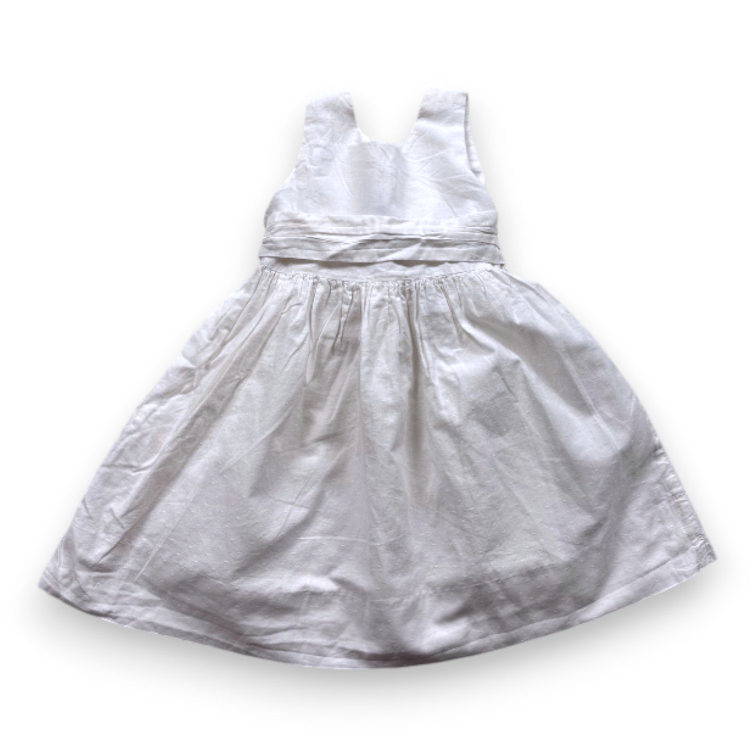 Acanthe - Robe Blanche En Lin - 3 Ans - Tinokai