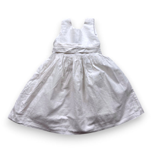 Acanthe - Robe Blanche En Lin - 3 Ans - Tinokai