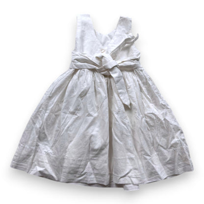 Acanthe - Robe Blanche En Lin - 3 Ans - Tinokai
