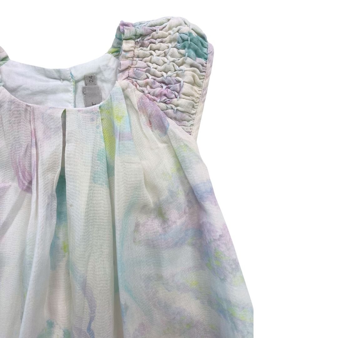 Baby Dior - Robe Légère Sans Manches À Motifs Pastels - 2 Ans - Tinokai