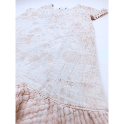 Baby Dior - Robe Rose Et Blanche À Fleur - 3 Ans - Tinokai