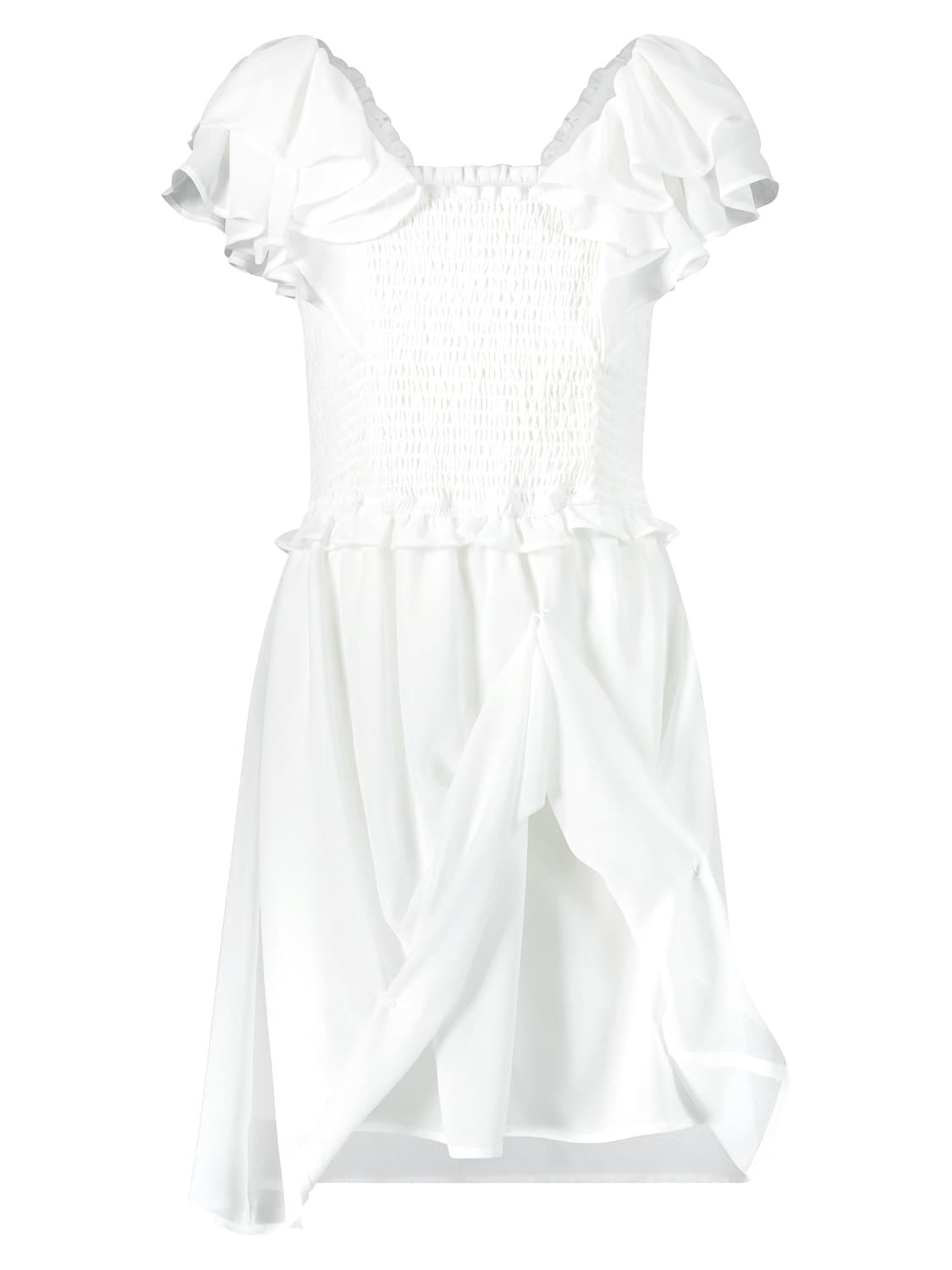 Remix Girls Dress - Blanc - 8 Ans - Tinokai