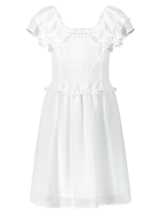 Remix Girls Dress - Blanc - 8 Ans - Tinokai