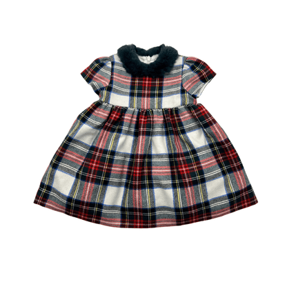 Robe À Carreaux En Laine - 1 An - Il Gufo - Tinokai