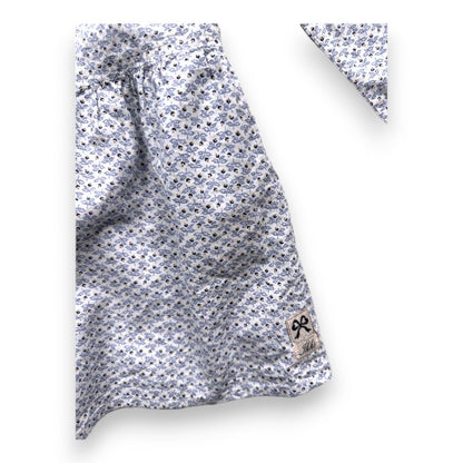 Robe Blanche Et Bleue À Fleurs - 6 Ans - IKKS - Tinokai