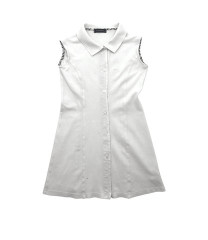 Robe Blanche Polo - 8 Ans - Burberry - Tinokai