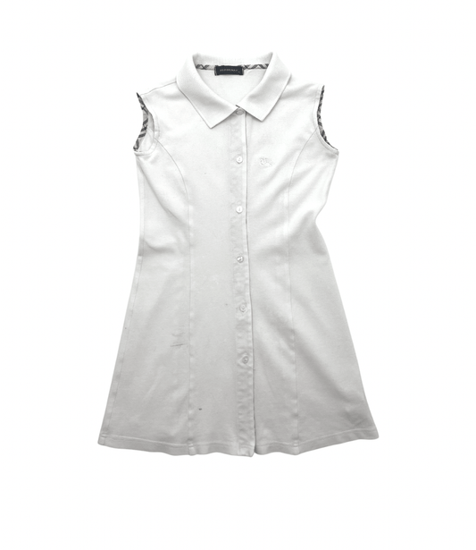 Robe Blanche Polo - 8 Ans - Burberry - Tinokai