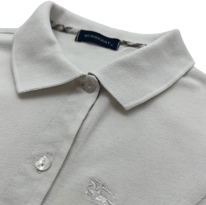 Robe Blanche Polo - 8 Ans - Burberry - Tinokai