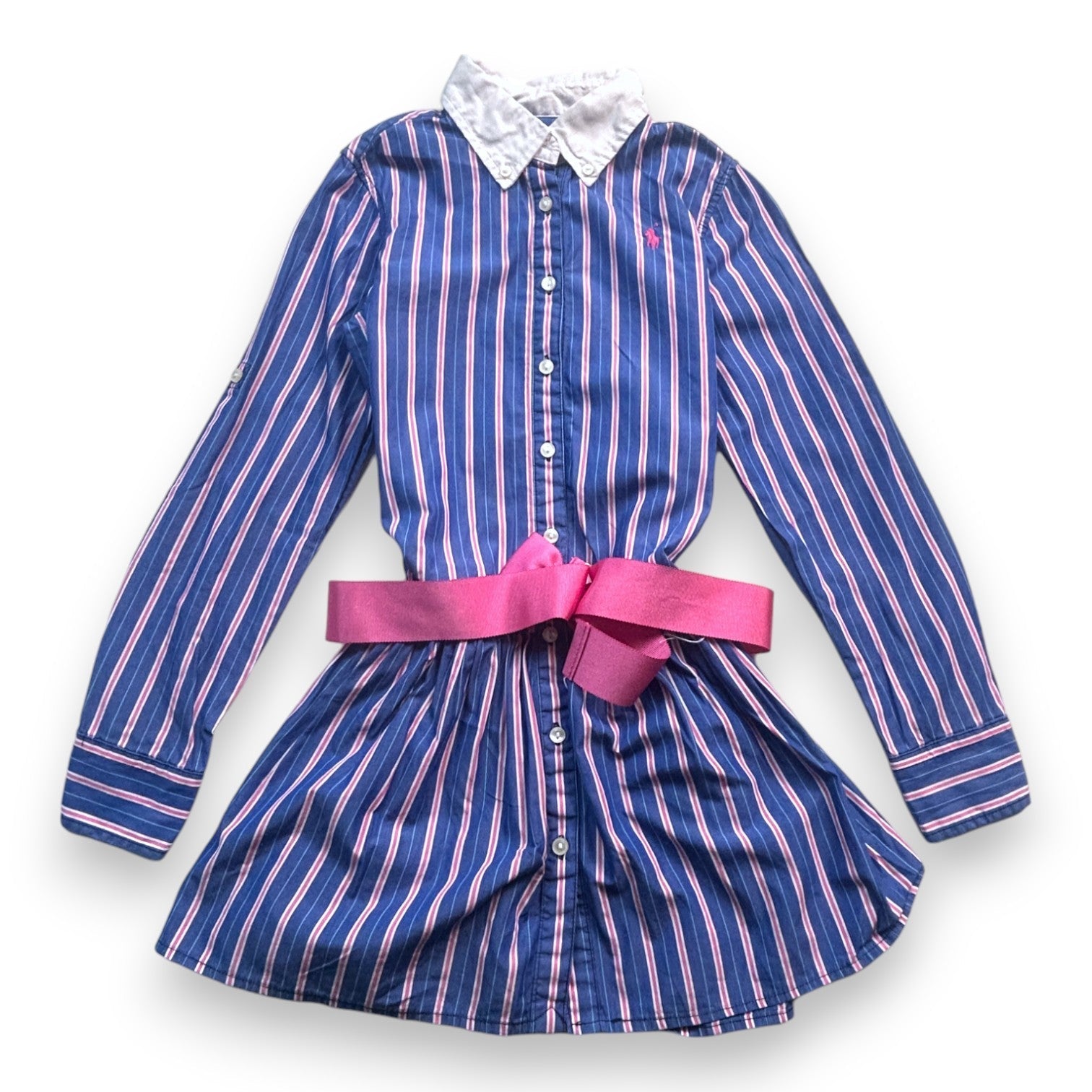 Robe Chemise Bleu - 7 ans - Ralph Lauren - Tinokai