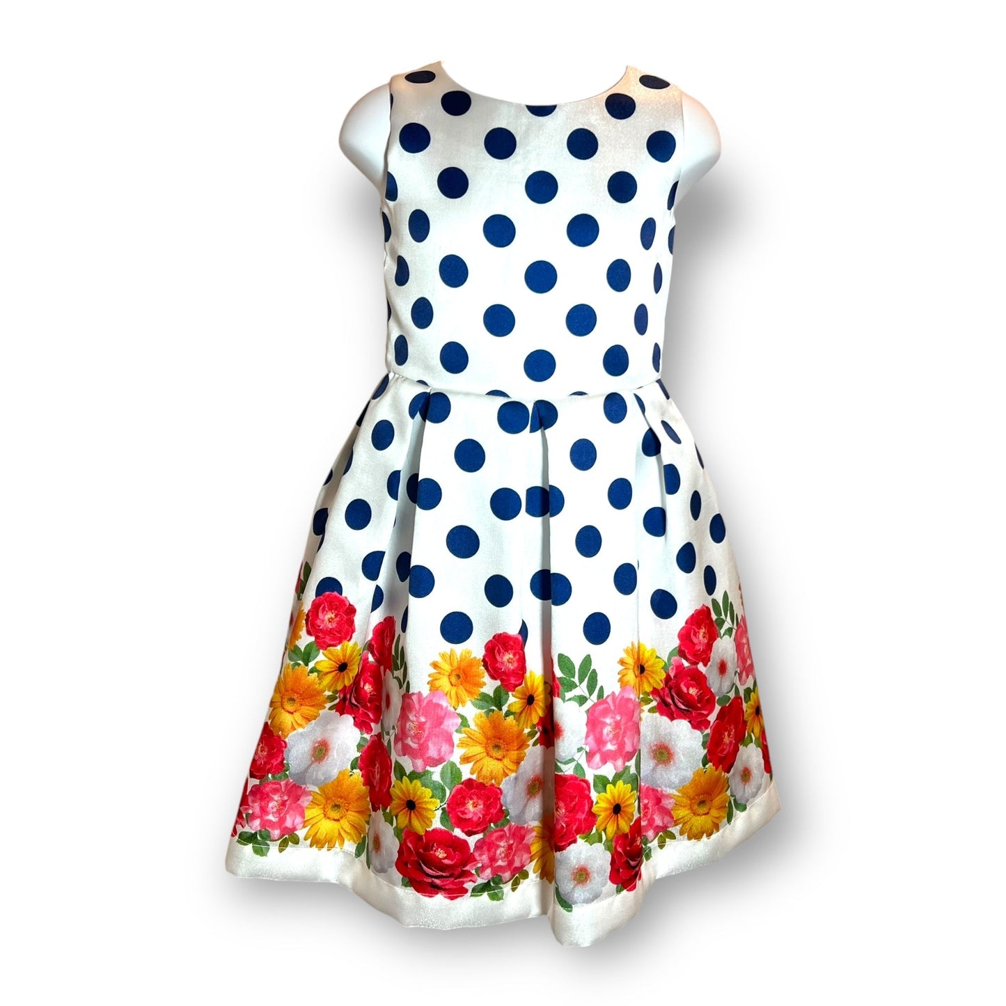 Robe Fleurie à Pois Alice Pi - Tinokai