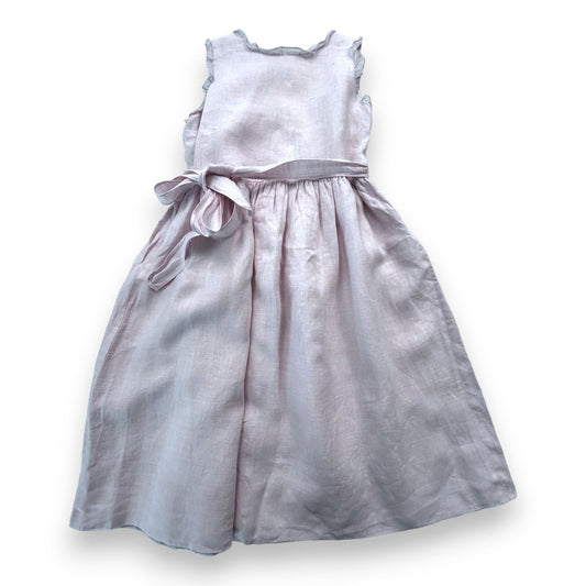 Robe Rose En Lin - 10 Ans - Bonpoint - Tinokai
