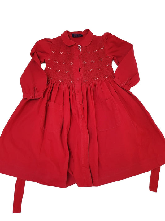 Robe Rouge Vintage - 4 Ans - Dpam - Tinokai