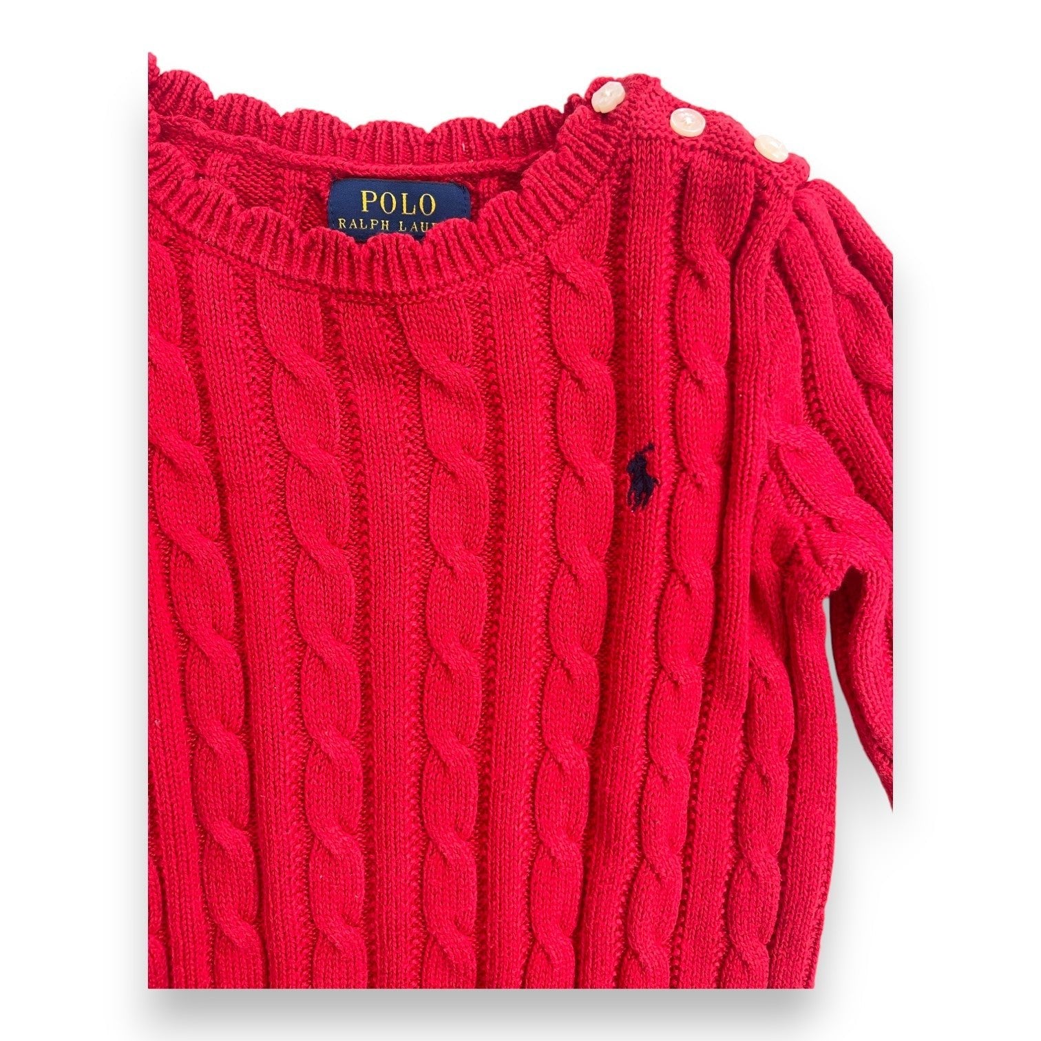 Robe Torsadée Rouge - 5 Ans - Ralph Lauren - Tinokai