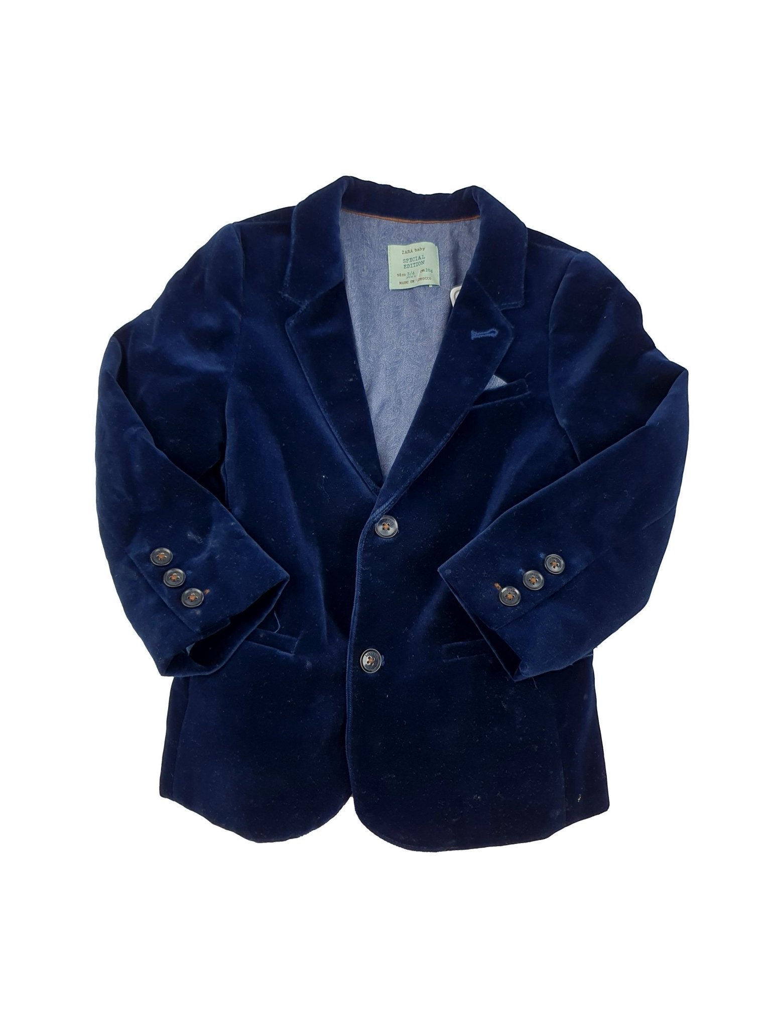 Veste Velours - 4 Ans - Zara - Tinokai
